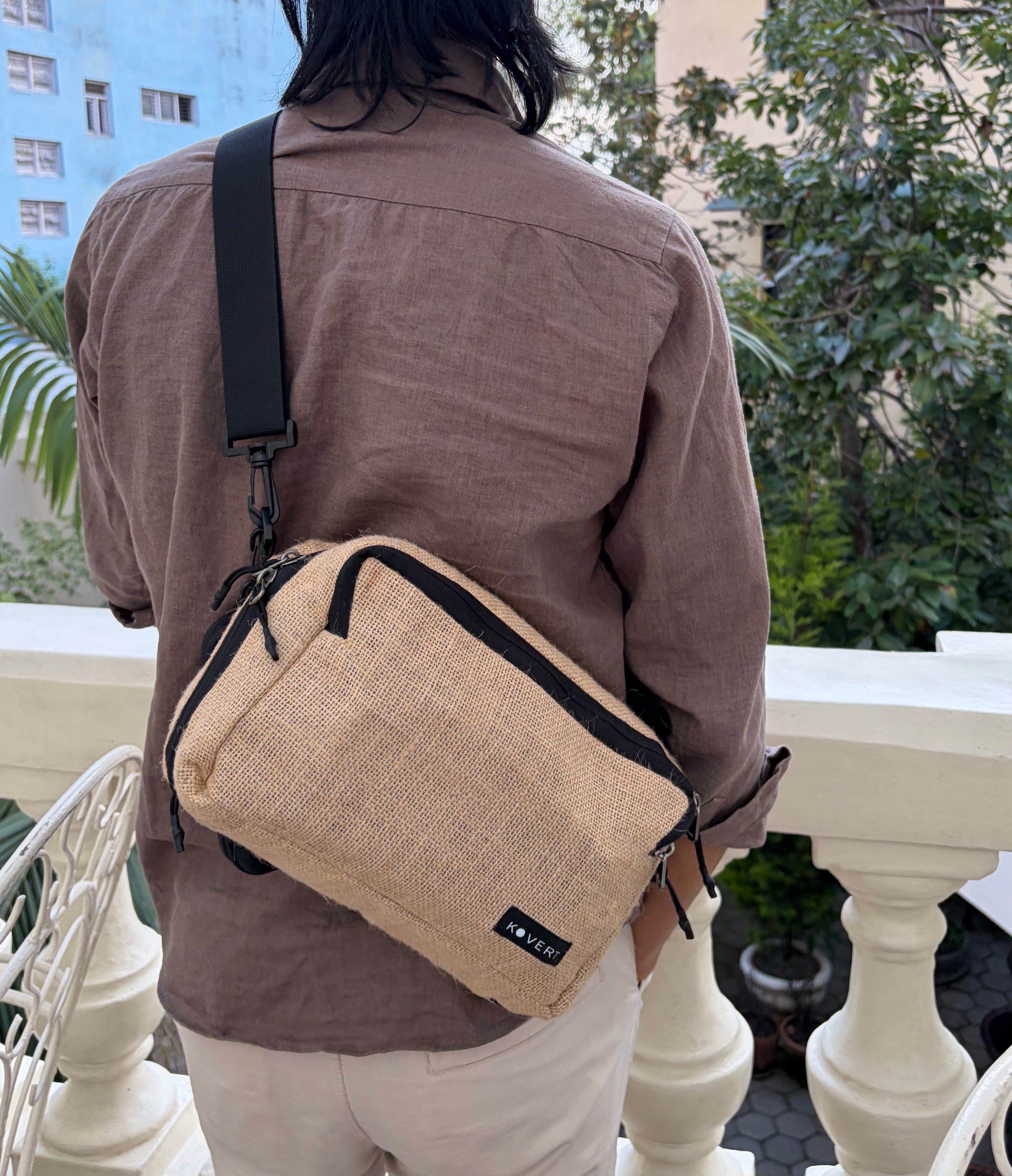 KOVERT Jute Edition (3L Sling to 17L Tote/ Backpack Mode)
