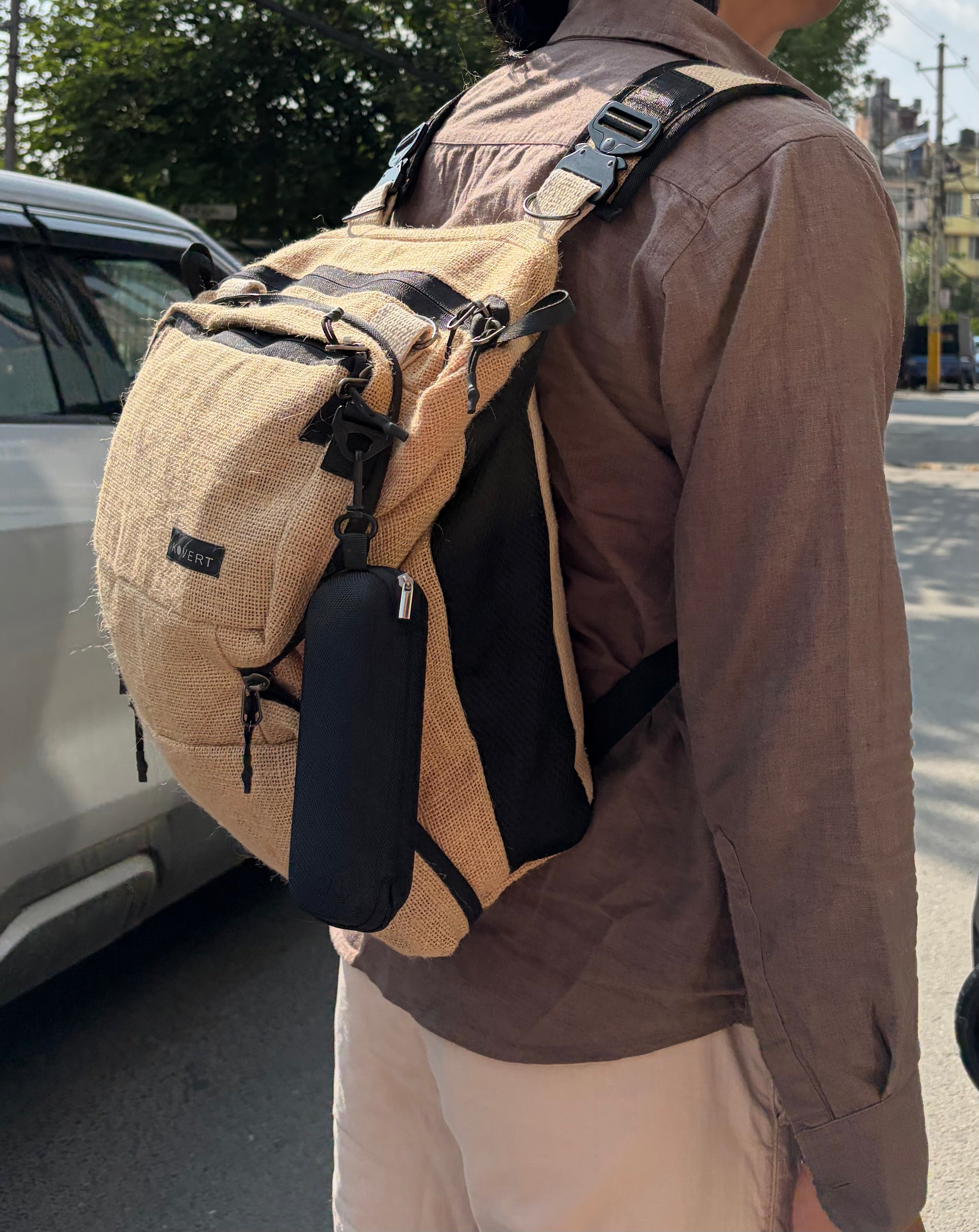 KOVERT Jute Edition (3L Sling to 17L Tote/ Backpack Mode)