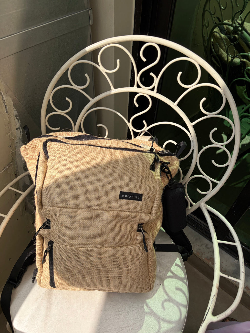 KOVERT Jute Edition (3L Sling to 17L Tote/ Backpack Mode)